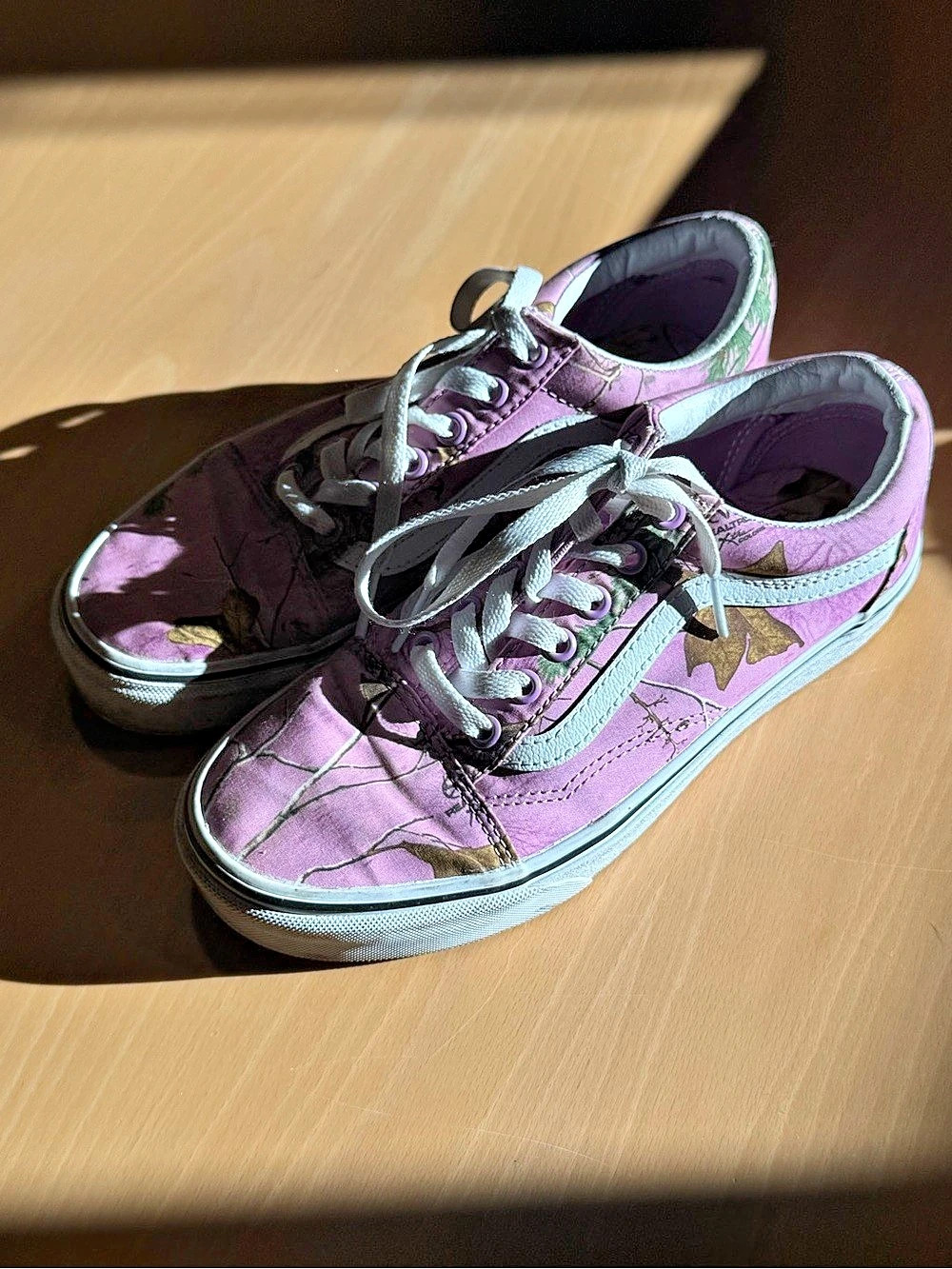 Vans Old Skool Realtree Xtra Wild Orchid Sneakers Pink & White
